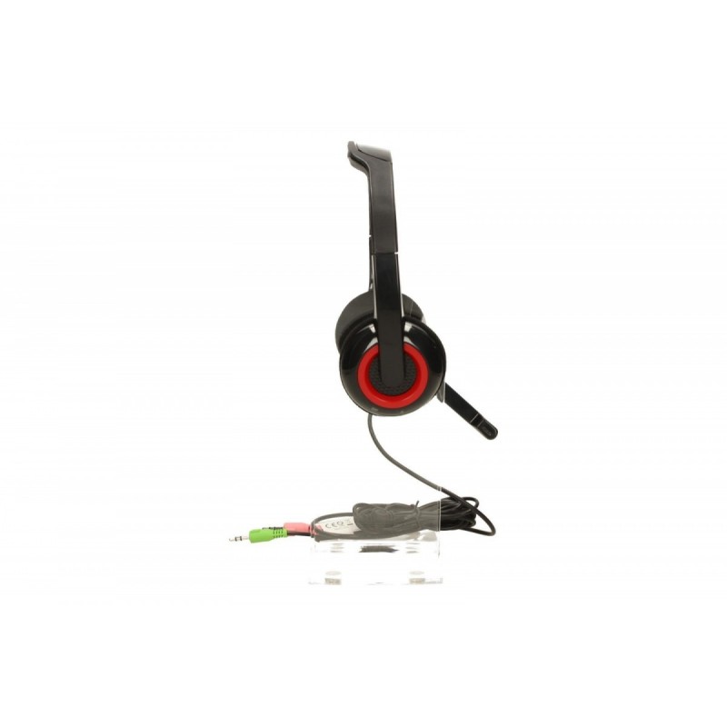 Słuchawki z mikrofonem MHS-002 Czarne | PartsPC.pl