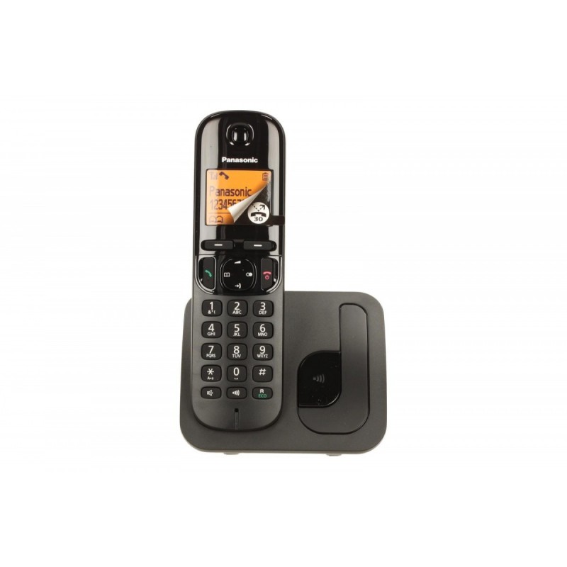 Telefon bezprzewodowy KX-TGC210 dect czarny | PartsPC.pl