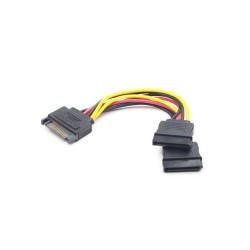 KABEL SATA (M)->SATA(F)X2 15CM | PartsPC.pl