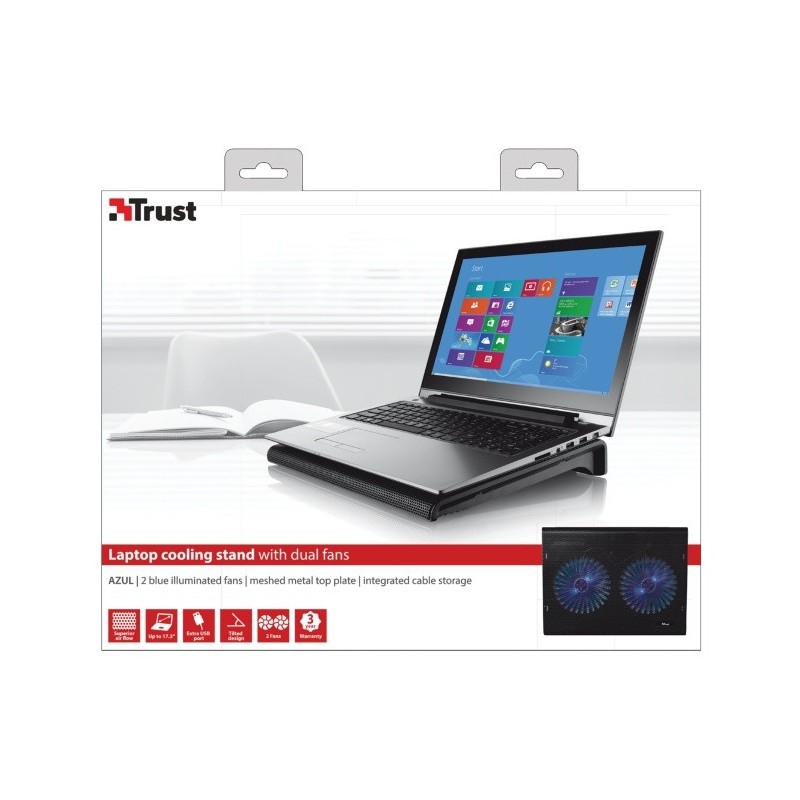 Azul Laptop Cooling Stand with dual fans | PartsPC.pl
