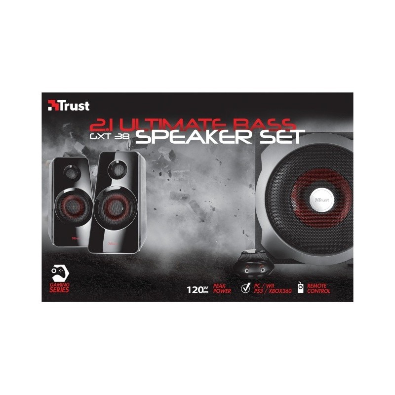 Zestaw głośników 2.1 z subwooferem Gaming GXT 38 | PartsPC.pl