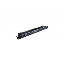 Panel krosowy (patch panel) 19'' 24x RJ45, kat.6, ekranowany… | PartsPC.pl