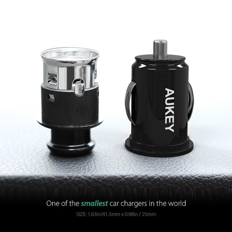 CC-S1 Mini ładowarka samochodowa 2xUSB AiPower 4.8A 24W | PartsPC.pl