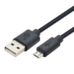 Kabel USB - Micro USB 3 m. czarny | PartsPC.pl