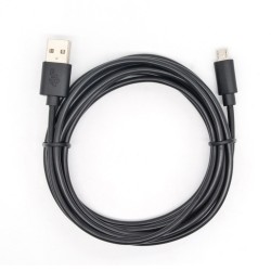 Kabel USB - Micro USB 3 m. czarny | PartsPC.pl