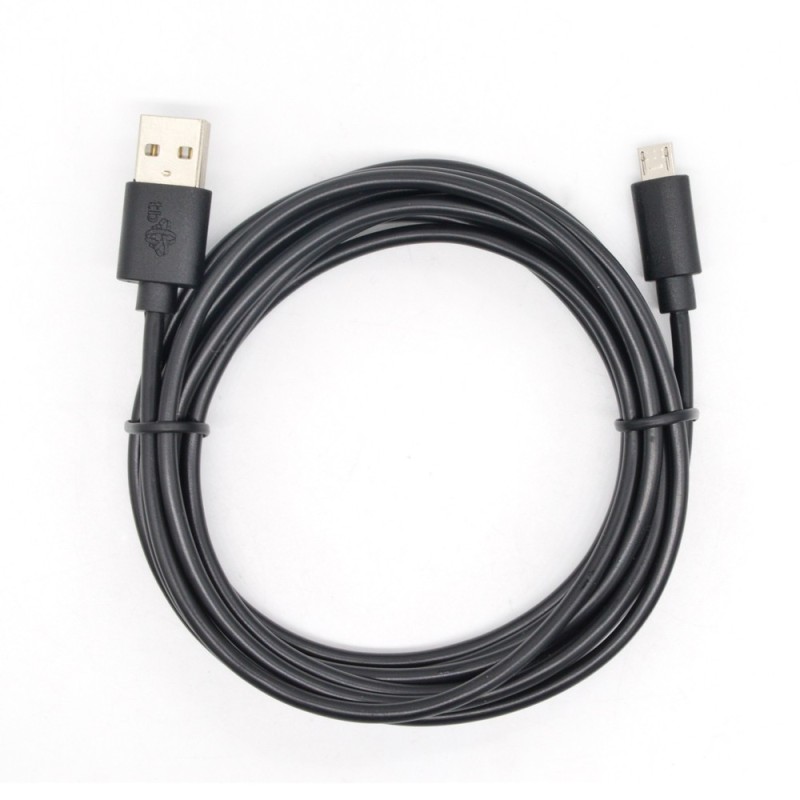 Kabel USB - Micro USB 3 m. czarny | PartsPC.pl