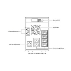 UPS NETYS PE 1500VA/900W 230V/AVR/6XIEC 320,LED,USB | PartsPC.pl