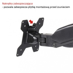 Uchwyt biurkowy na sprężynie gazowej do 1 monitora LCD/LED 1… | PartsPC.pl