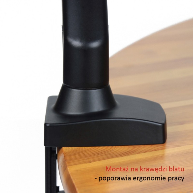 Uchwyt biurkowy na sprężynie gazowej do 1 monitora LCD/LED 1… | PartsPC.pl