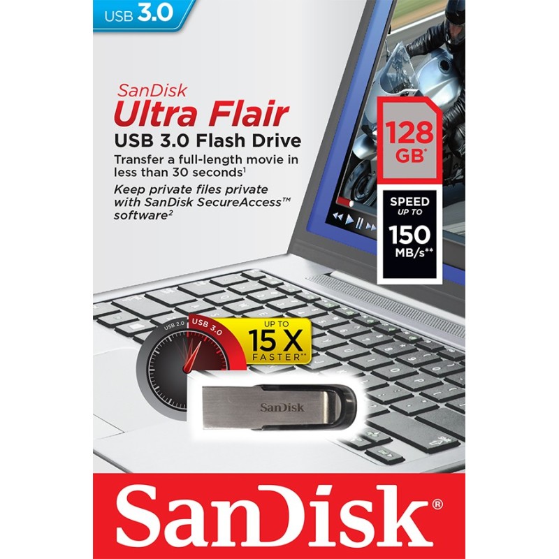 ULTRA FLAIR USB 3.0 128GB (do 150MB/s) | PartsPC.pl