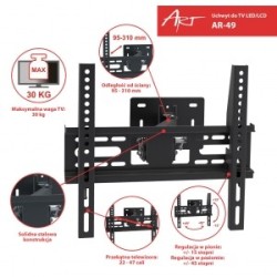 Uchwyt do LCD/LED 22-47" 30KG AR-49 regulowany wpionie i poz… | PartsPC.pl