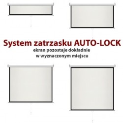 Ekran ręczny półautomat 1:1 70" 178x178cm MS-70 1:1 | PartsPC.pl