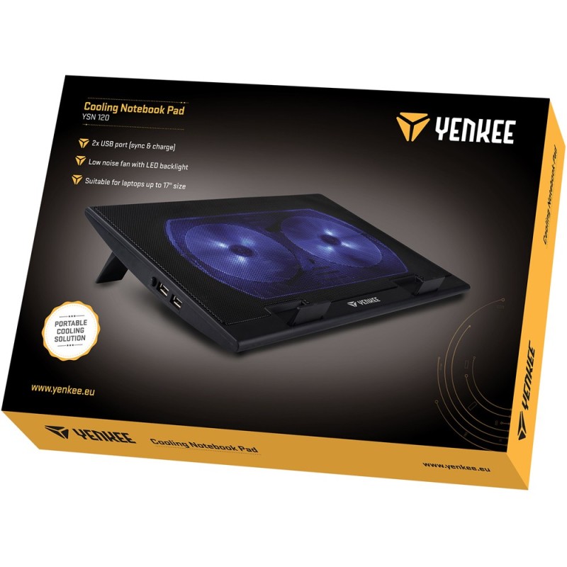 Podświetlana podkladka chlodząca pod notebook  YSN 120 | PartsPC.pl