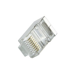 Wtyki RJ45 CAT.6 z osłoną, 100szt., pomarańczowe | PartsPC.pl