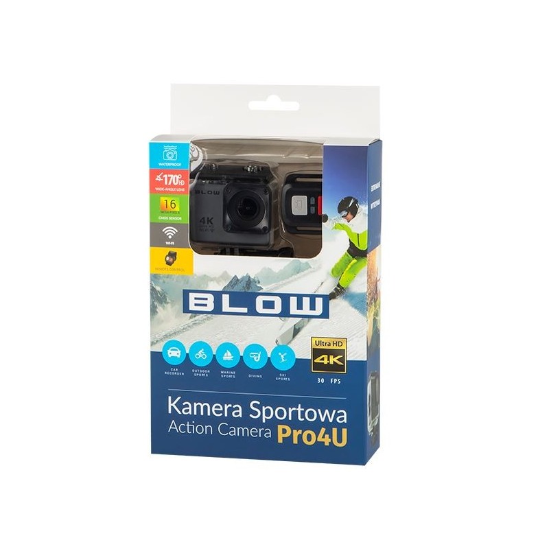 Rejestrator ACTION CAMERA Pro4U 4K WiFi | PartsPC.pl