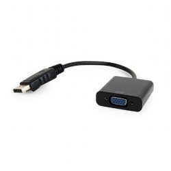 Adapter DisplayPort do VGA czarny | PartsPC.pl
