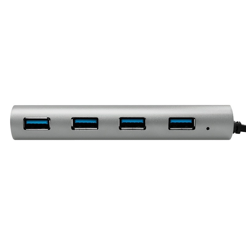 Hub 4xUSB 3.1, USB-C, aluminiowa obudowa | PartsPC.pl