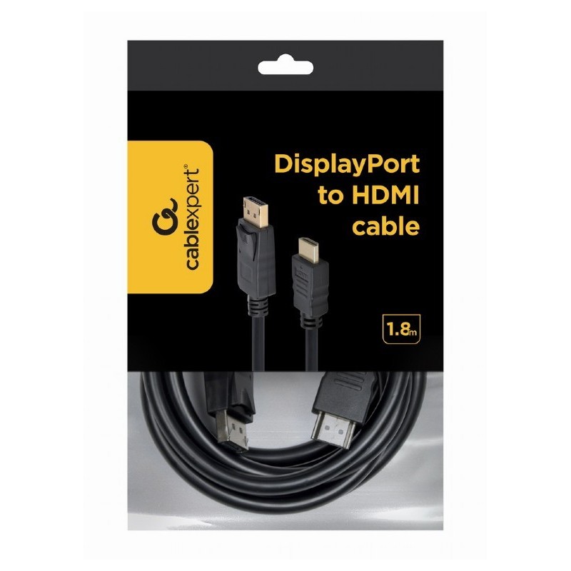 Kabel DisplayPort do HDMI 1.8m | PartsPC.pl
