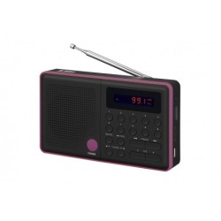 Radio Pliszka USB, FM czarne | PartsPC.pl
