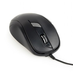 Mysz optyczna USB czarna | PartsPC.pl