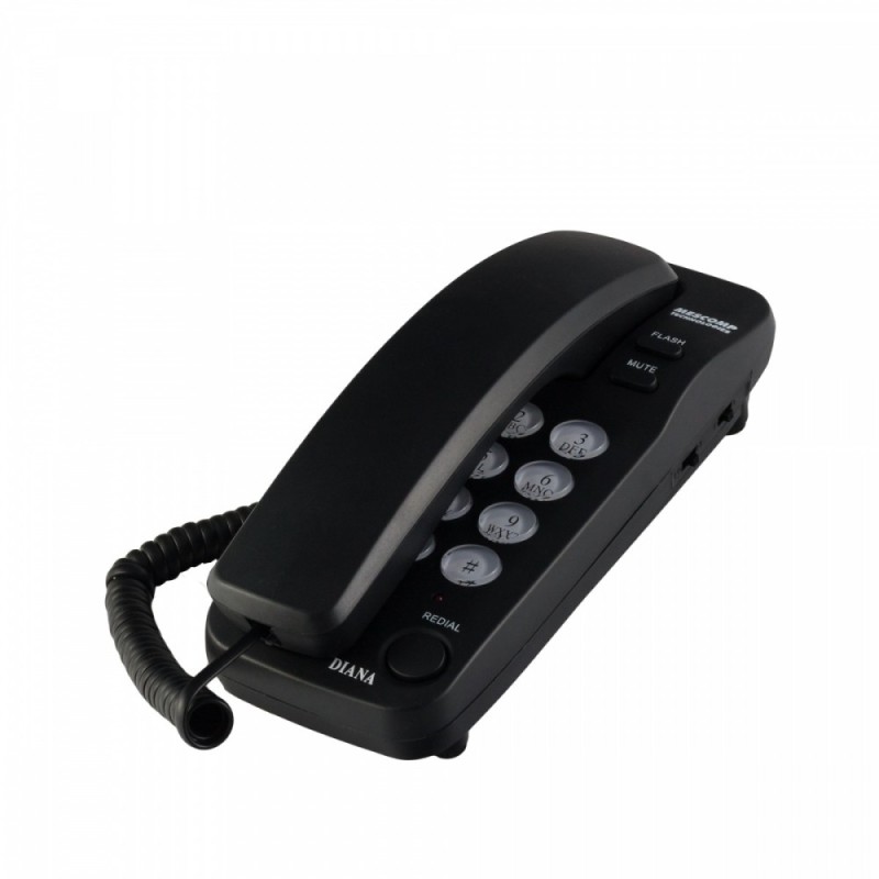 Telefon stacjonarny Mescomp MT 518 Diana Czarny | PartsPC.pl