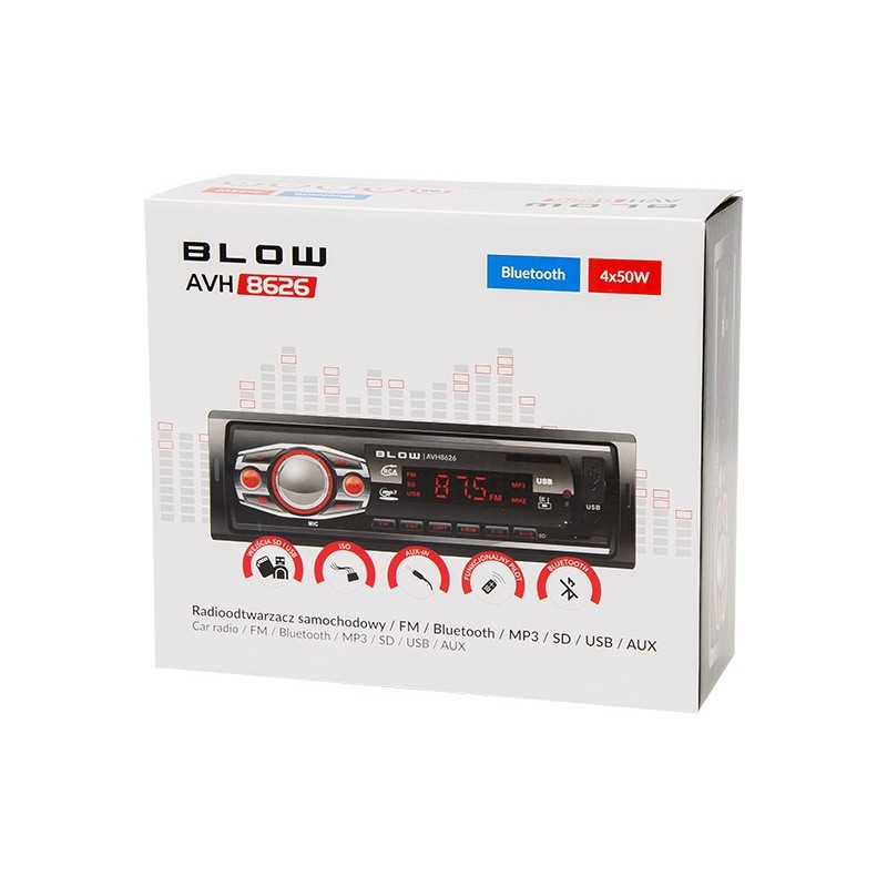 Radio samochodowe AVH-8626 MP3/USB/SD/MMC/BT | PartsPC.pl