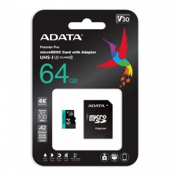 Karta pamięci microSD Premier Pro 64GB UHS1 U3 V30 A2 + adap… | PartsPC.pl