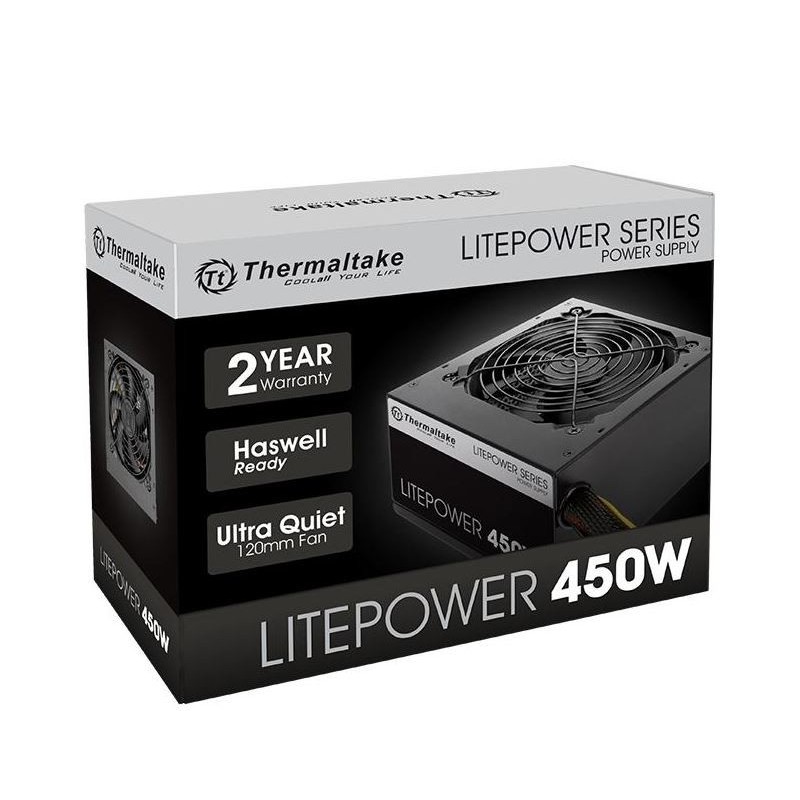 Litepower II Black 450W (Active PFC, 2xPEG, 120mm) | PartsPC.pl