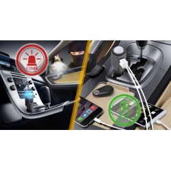 Alarm samochodowy z ładowarką USB 2 porty TX-100 | PartsPC.pl