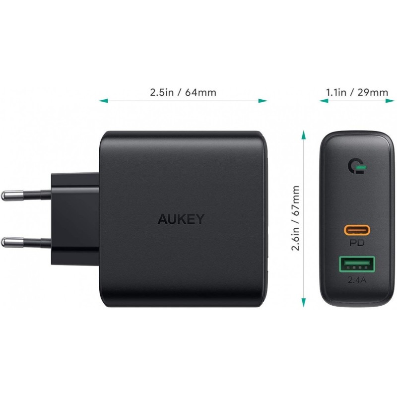 PA-D3 ładowarka sieciowa 2xUSB Power Delivery (1xUSB A+1xUSB… | PartsPC.pl