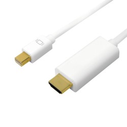 Kabel mini DisplayPort do HDMI,4K, 3m Biały | PartsPC.pl