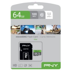 Karta pamięci MicroSDXC Elite 64GB P-SDUX64U185GW-GE | PartsPC.pl