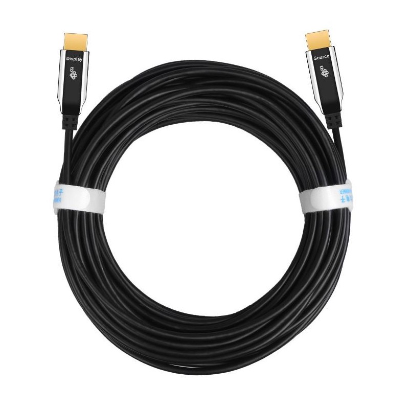 Kabel HDMI v2.0 hybrydowy optyczny światłowodowy 20m | PartsPC.pl