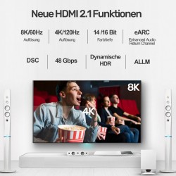 Kabel HDMI M/M 3m; v2.1; 8K; 120Hz; UHD; C139W | PartsPC.pl