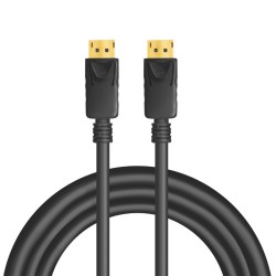 Kabel DisplayPort 8K 60Hz,4K/120Hz 5m Czarny | PartsPC.pl