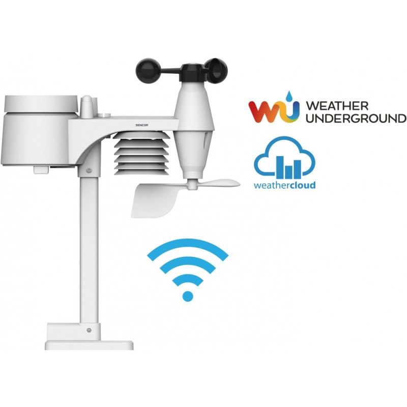 Profesjonalna stacja METEO WiFi SWS 12500 wys. LCD 21,4cm Ko… | PartsPC.pl