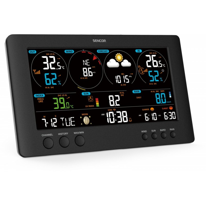 Profesjonalna stacja METEO WiFi SWS 12500 wys. LCD 21,4cm Ko… | PartsPC.pl