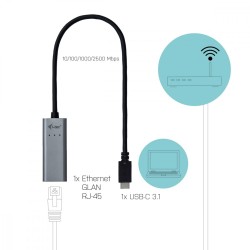 USB-C Metal 2.5Gb ps Ethernet Adapter | PartsPC.pl