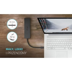 Hub USB-A/USB-C Metal 2x USB 3.0 + 2x USB-C (10 Gbps) | PartsPC.pl
