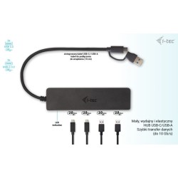Hub USB-A/USB-C Metal 2x USB 3.0 + 2x USB-C (10 Gbps) | PartsPC.pl