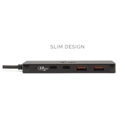Hub USB-A/USB-C Metal 2x USB 3.0 + 2x USB-C (10 Gbps) | PartsPC.pl