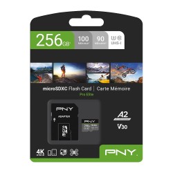 Karta pamięci MicroSDXC 256GB P-SDU256V32100PRO-GE | PartsPC.pl