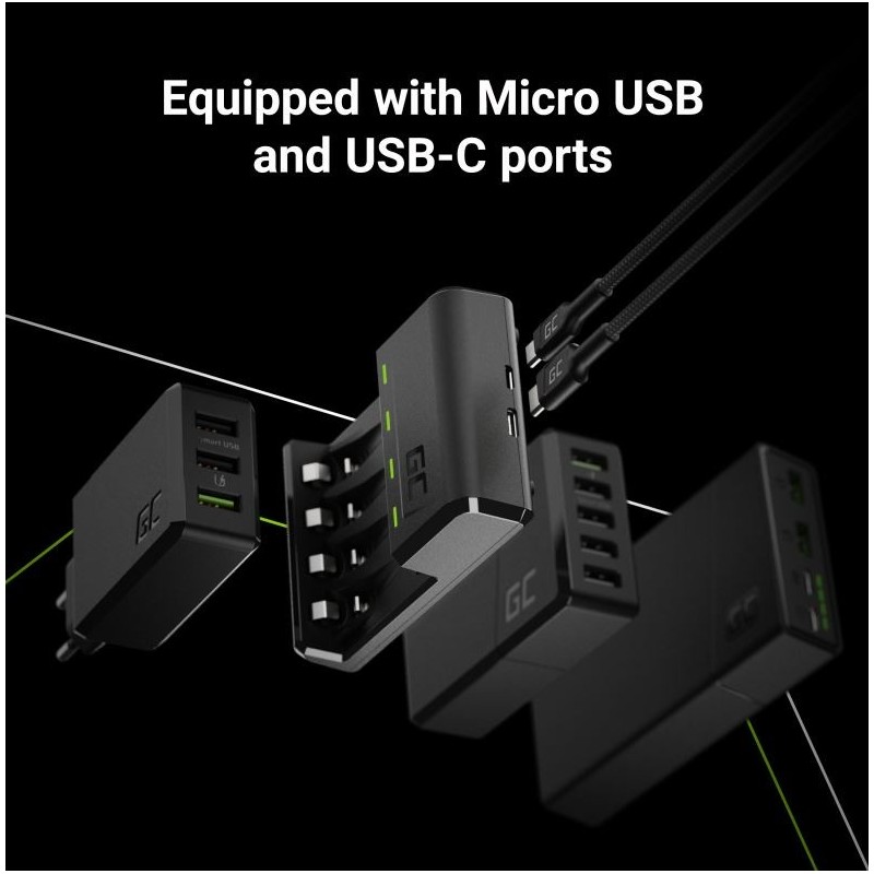 Ładowarka VitalCharger do akumulatorów AA / AAA Ni-MH USB-C | PartsPC.pl