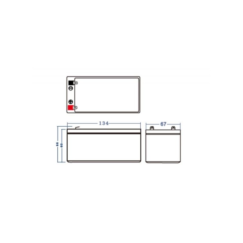 Akumulator AGM VRLA 12V 3.4Ah | PartsPC.pl
