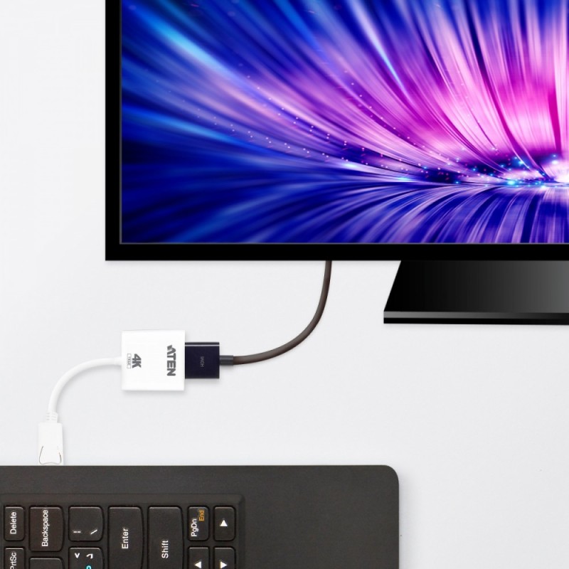 Adapter DisplayPort do HDMI 4K | PartsPC.pl