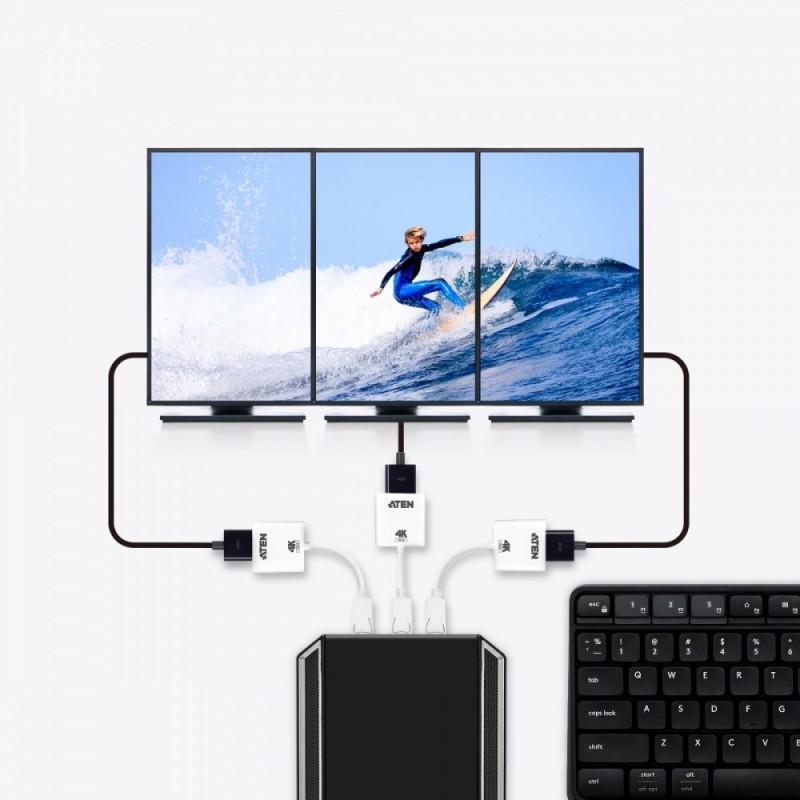 Adapter DisplayPort do HDMI 4K | PartsPC.pl