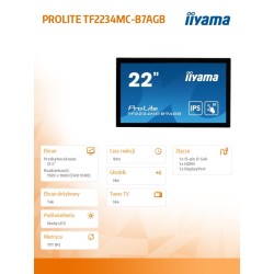 Monitor wielkoformatowy  21.5 cala TF2234MC-B7AGB IPS,10PKT.… | PartsPC.pl