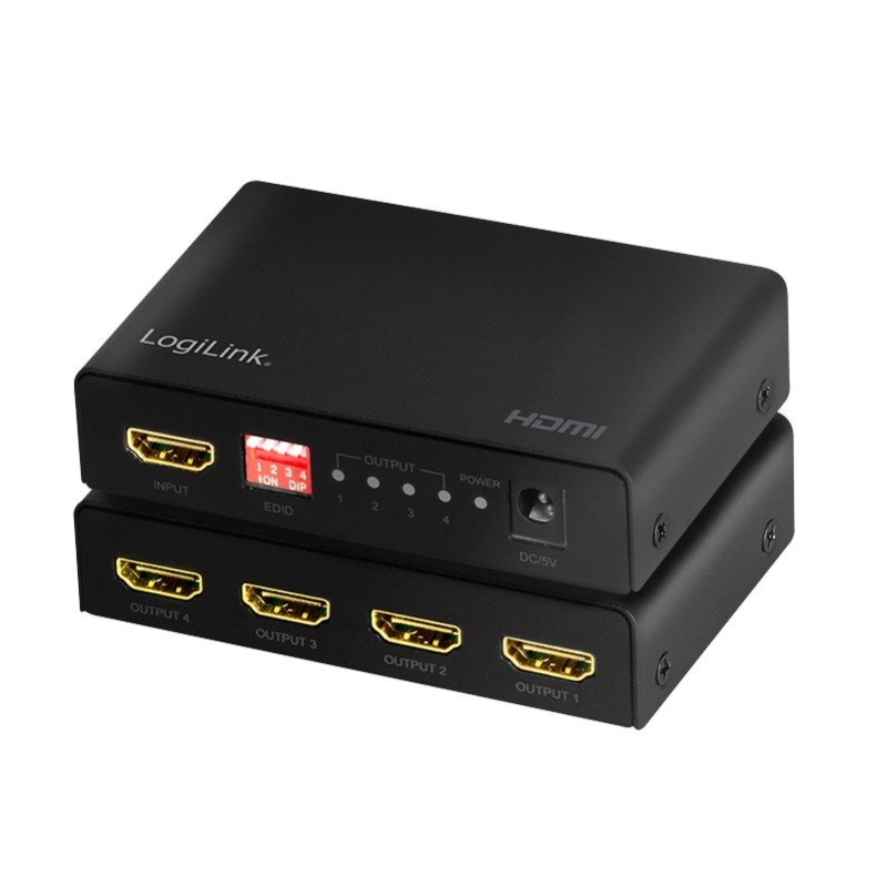 Splitter 4xHDMI 4K, 60Hz, EDID | PartsPC.pl