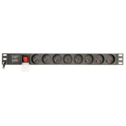 Listwa zasilająca rack (PDU), 8 gniazd FR, 1U, 16A, wtyk Sch… | PartsPC.pl
