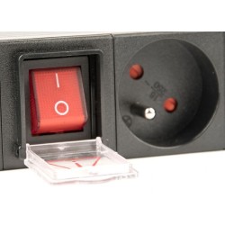 Listwa zasilająca rack (PDU), 8 gniazd FR, 1U, 16A, wtyk Sch… | PartsPC.pl
